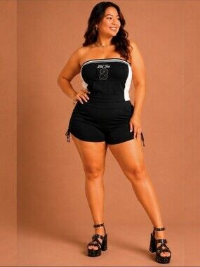 SO | High-Rise Bike Shorts | Ruched Side Detail Activewear | Juniors L | NWT